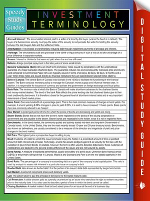 cover image of Investment Terminology